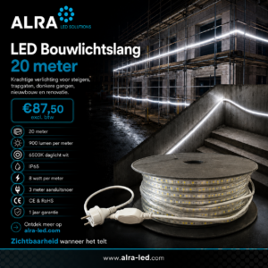 LED Bouwlichtslang verlichting 20 meter