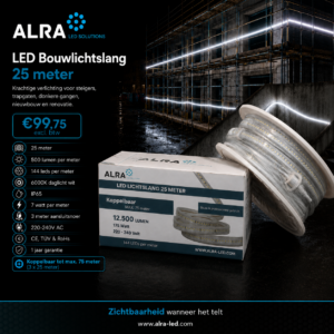 LED Bouwlichtslang verlichting 25 meter (Koppelbaar)